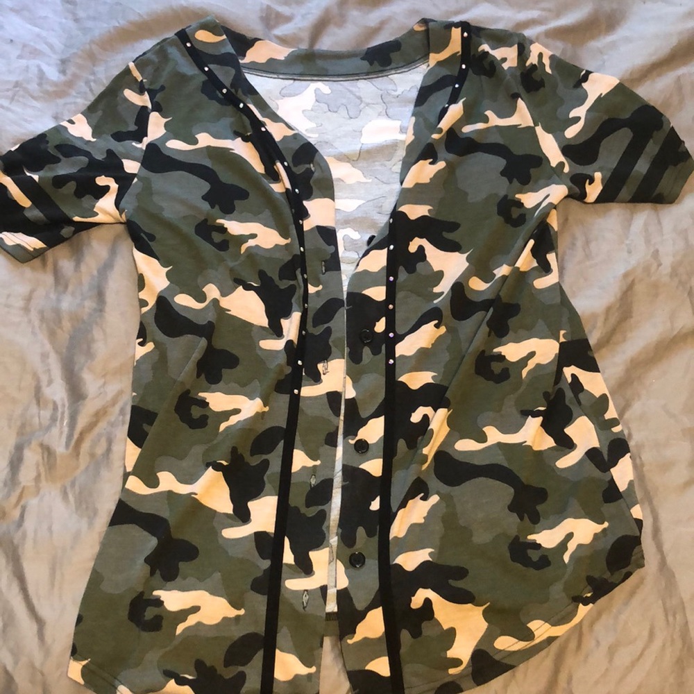 Medium Camo Stoned Hiphop costume top
